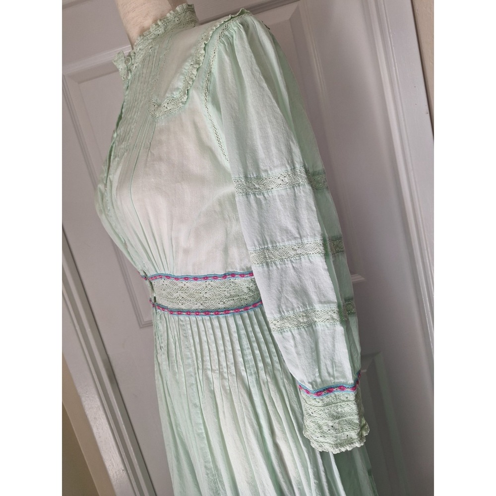 Pitusa x Millie Mackintosh Cotton Edwardian Cottage Prairie Easter Maxi Dress - Picture 3 of 14